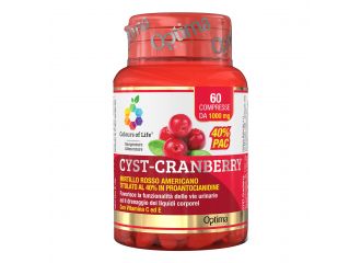 Colours of life cyst-cranberry con vitamina c e 60 compresse 1000 mg