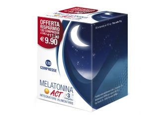 Melatonina act 1mg +3 complex 120 compresse 18 g