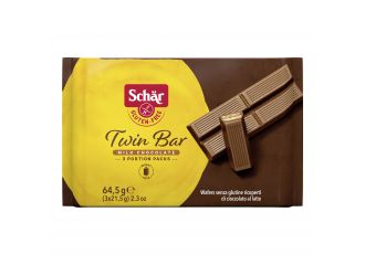 Schar twin wafer cioccolato al latte 3 barrette x 21,5 g