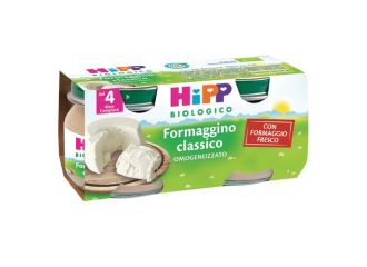 Hipp bio omogeneizzato formaggino classico 2x80 g