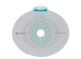 Placca per urostomia colostomia ileostomia sensura mio click sistema a due pezzi flangia 70 mm foro ritagliabile 10-65 mm 5 pezzi