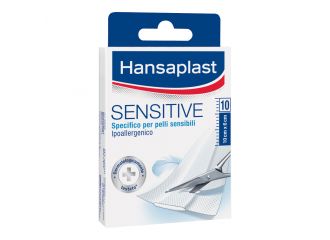Hansaplast striscia sensitive pretagliata 1x6cm 10 pezzi