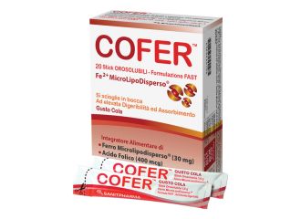 Cofer 20 stick orosolubili gusto cola