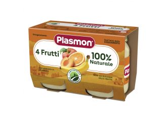 Plasmon omogeneizzato 4 frutti 2 x 104 g