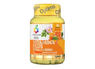 Colours of life vitamina c plus rosa canina 60 capsule vegetali 724 mg
