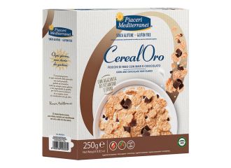 Piaceri mediterranei cerealoro fiocchi riso mais e cioccolato 250 g