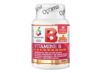 Colours of life vitamine b complex 60 compresse 1000 mg
