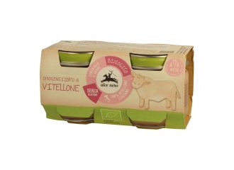 Omogeneizzato di vitellone baby food bio 2 x 80 g