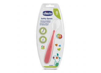 Chicco cucchiaio morbido silicone 6m+ rosso up