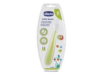 Chicco cucchiaio morbido silicone 6m+ verde up