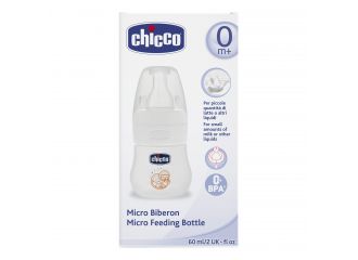 Chicco micro biberon 60 ml silicone 0m+ uni