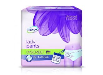 Pannolone a mutandina assorbente tena silhouette blanc large 10 pezzi