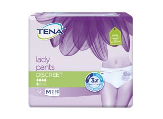 Pannolone a mutandina assorbente tena silhouette blanc medium 12 pezzi