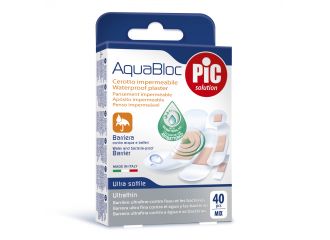 Cerotto pic aquabloc mix antibatterico 40 pezzi