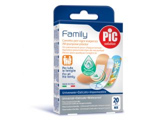 Cerotto pic strip family 20 pezzi antibatterico con tampone