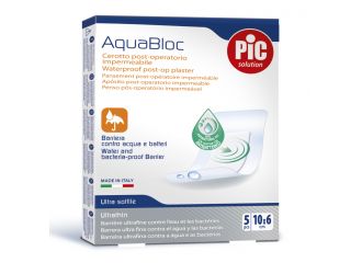 Cerotto pic aquabloc 10x6 sterile antibatterico 5 pezzi