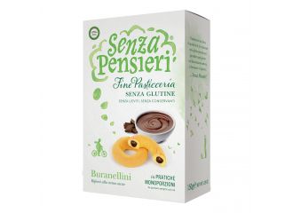 Senza pensieri buranellini ripieni alla crema di cacao 150 g porzioni monodose