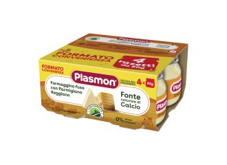 Plasmon omogeneizzato formaggino fuso e parmigiano reggiano 4 pezzi 80 g
