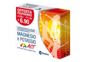 Magnesio e potassio act 14 bustine 5 g