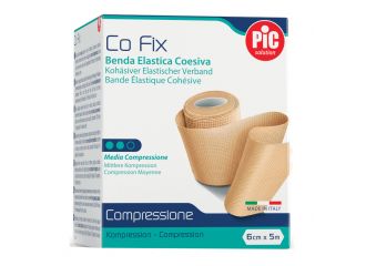 Benda elastica pic co fix autoadesiva 12x5cm medium