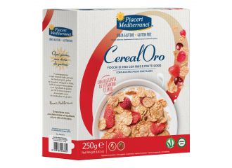 Piaceri mediterranei cerealoro fiocchi di riso con mais e frutti rossi 250 g