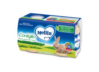 Mellin omogeneizzato coniglio 2x120 g