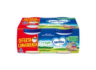 Mellin omogeneizzato coniglio 4x80 g