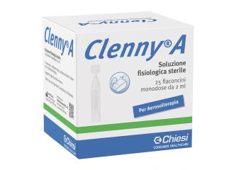 Clenny a soluzione fisiologica sterile per aerosolterapia 25 flaconcini monodose da 2 ml