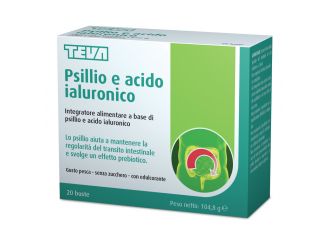 Psillio acido ialuronico teva 20 buste 104,8 g