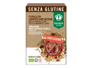 Specialita' 100% legumi fusilli lenticchie rosse 250 g