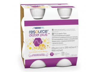 Resource diabet plus vaniglia 4 x 200 ml