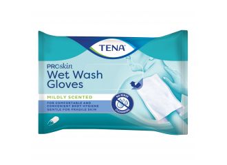 Tena wet wash glove guanto detergente umidificato 8 pezzi
