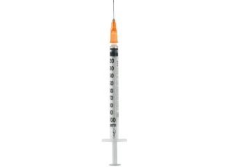 Siringa per insulina extrafine 1ml 100 ui ago removibile 25 gauge 0,5x16 mm 1 pezzo