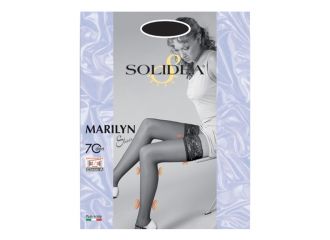 Marilyn 70 sheer calza autoreggente sabbia 4xl