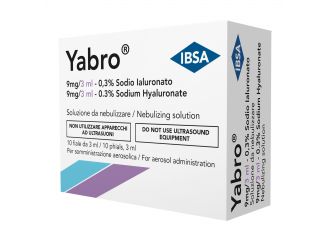 Yabro 10 fiale 3ml acido ialuronico 0,3% soluzione per nebulizzatore