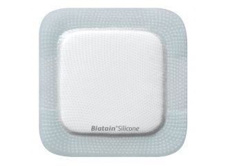 Medicazione biatain in schiuma di poliuretano con bordo adesivo in silicone 10x10 cm 10 pezzi