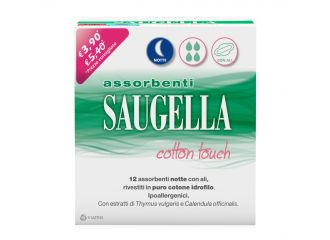 Saugella cotton touch assorbenti notte 12 pezzi taglio prezzo