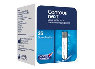 Strisce reattive per test glicemia contour next 25 pezzi