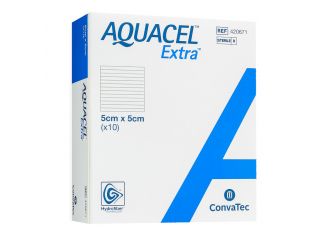 Aquacel extra medicazione con carbossimetilcellulosa sodica 5x5 cm 10 pezzi