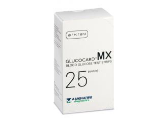 Strisce misurazione glicemia glucocard mx 25 pezzi