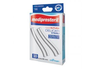 Cerotto per sutura medipresteril 6,4x108 mm 10 pezzi