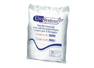 Sacca di drenaggio da gamba per incontinenza urosystem tubo 35 cm 30 pezzi