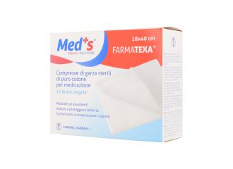 Garza compressa meds farmatexa 12/8 18x40cm 12 pezzi