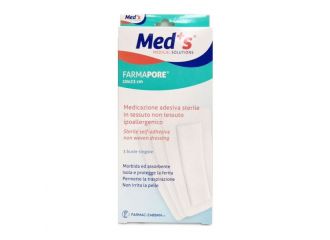 Meds pore medicazione adesiva 10x23 cm 3 pezzi