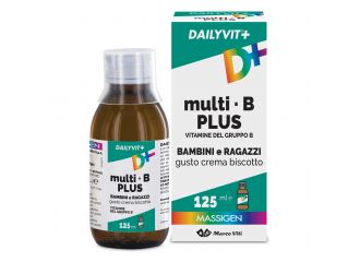 Dailyvit+ multi b plus vitamine del gruppo b per bambini e ragazzi gusto crema biscotto 125 ml