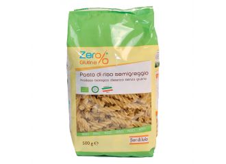 Zero% glutine fusilli di riso integrale senza glutine bio 500 g
