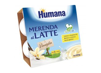 Humana merenda vaniglia 4 x 100 g