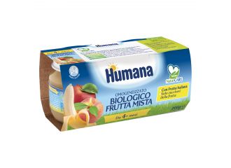 Humana omogeneizzato frutta mista bio 2 vasetti 100 g