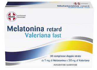 Matt divisione pharma melatonina retard valeriana fast 30 compresse
