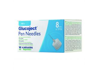 Ago per penna da insulina glucoject lunghezza 8 mm gauge 31 100 pezzi